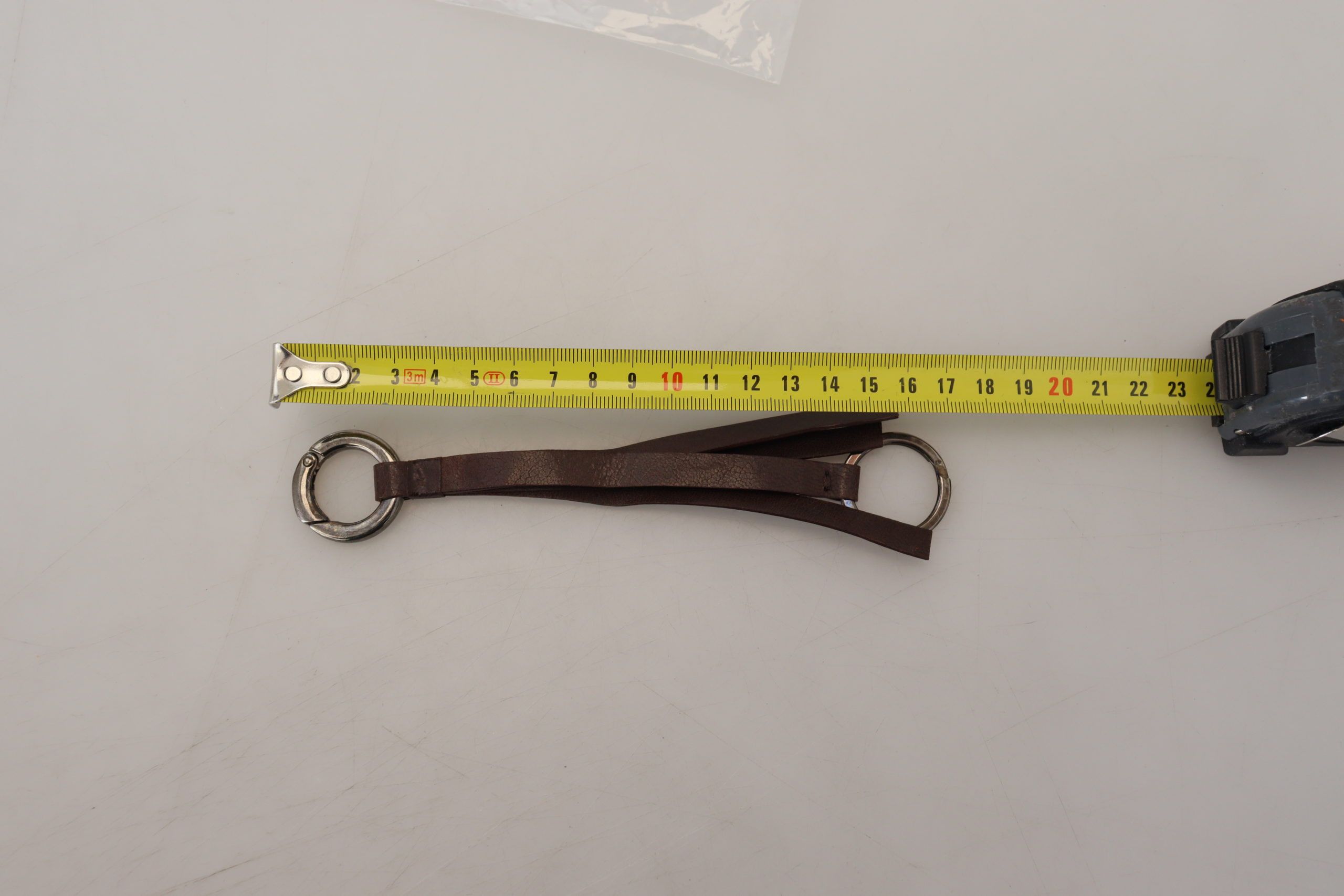 Costume National Elegant Brass & Leather Keychain Women's Charm Size ONE SIZE - 6 Thumbnail