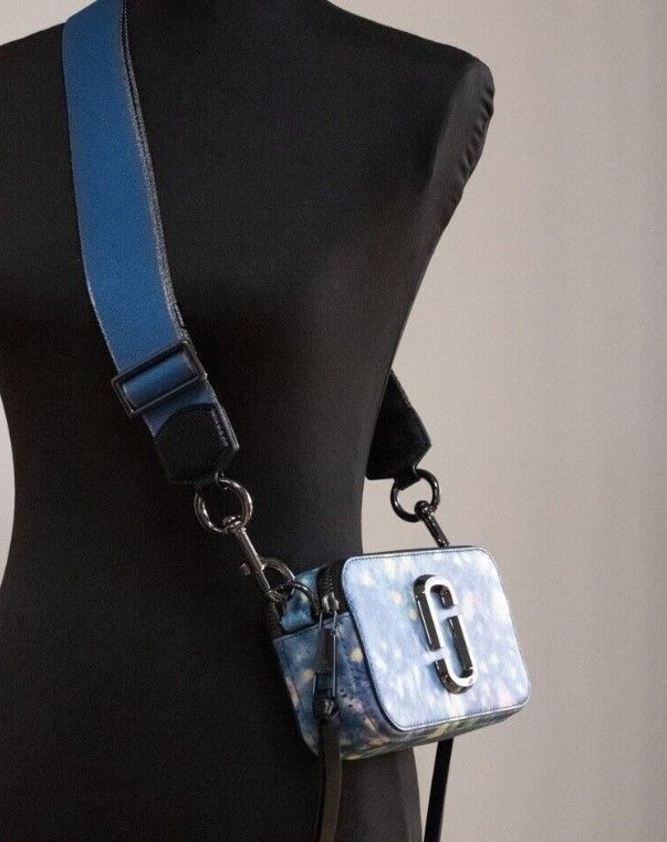Marc Jacobs The Snapshot bag Watercolor Blue Printed Leather Shoulder Size ONE SIZE - 2 Thumbnail