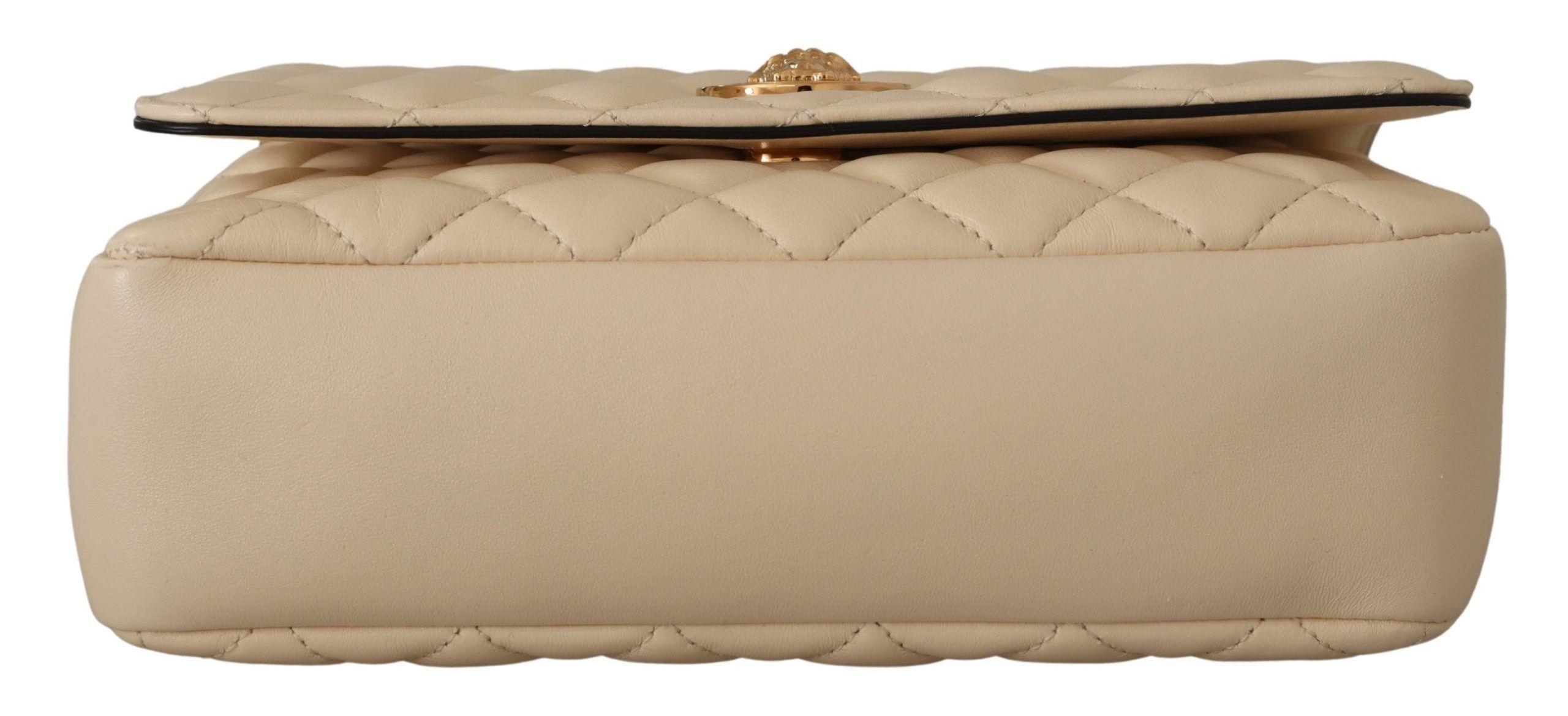 Versace Elegant White Nappa Leather Shoulder Women's Bag Size ONE SIZE - 6 Thumbnail