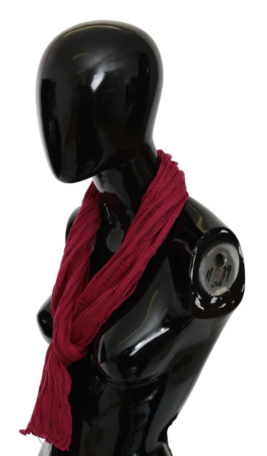 John Galliano Bordeaux Elegance Foulard Shawl Men's Scarf Size ONE SIZE - 2 Thumbnail