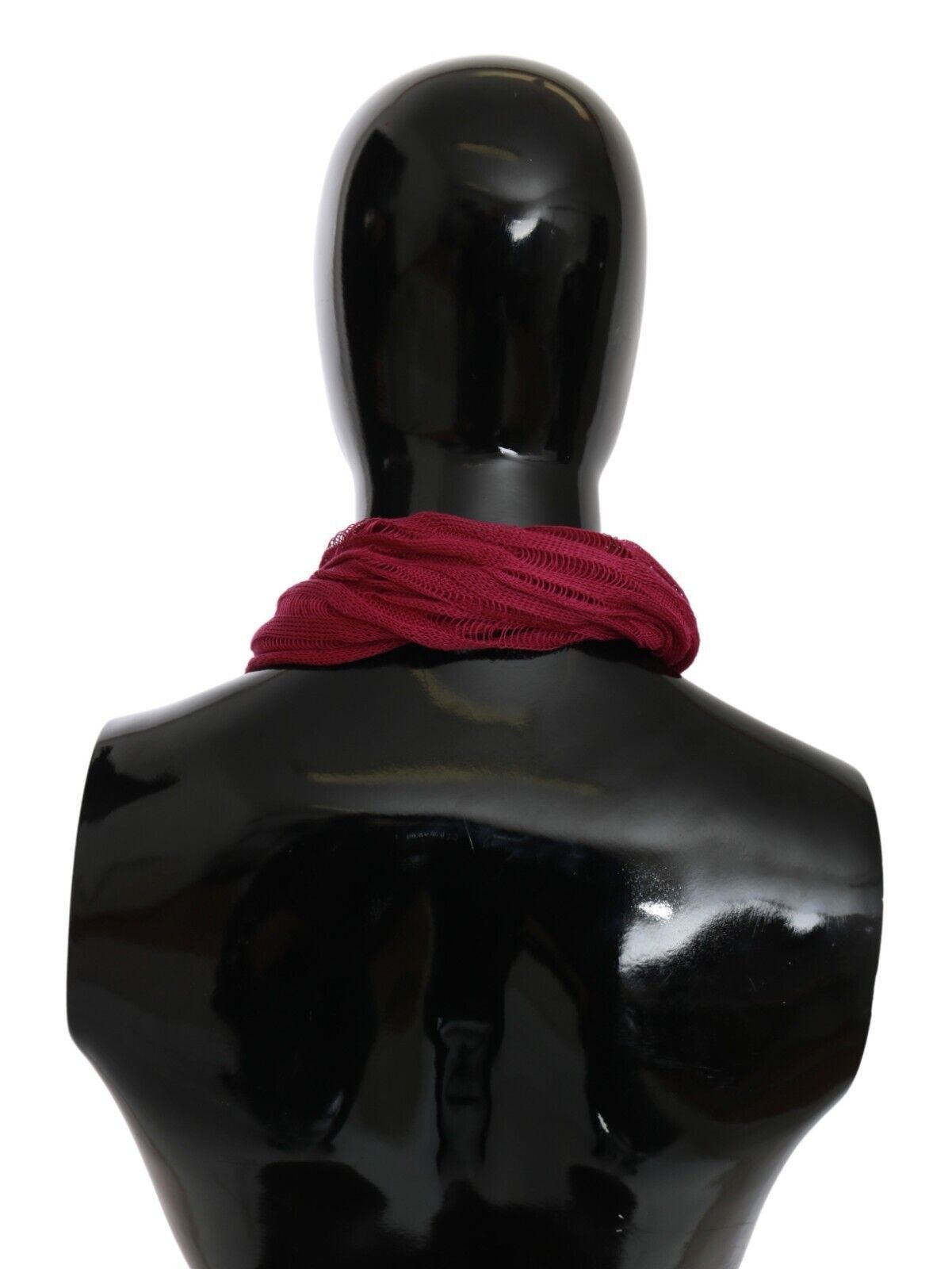 John Galliano Bordeaux Elegance Foulard Shawl Men's Scarf Size ONE SIZE - 3 Thumbnail