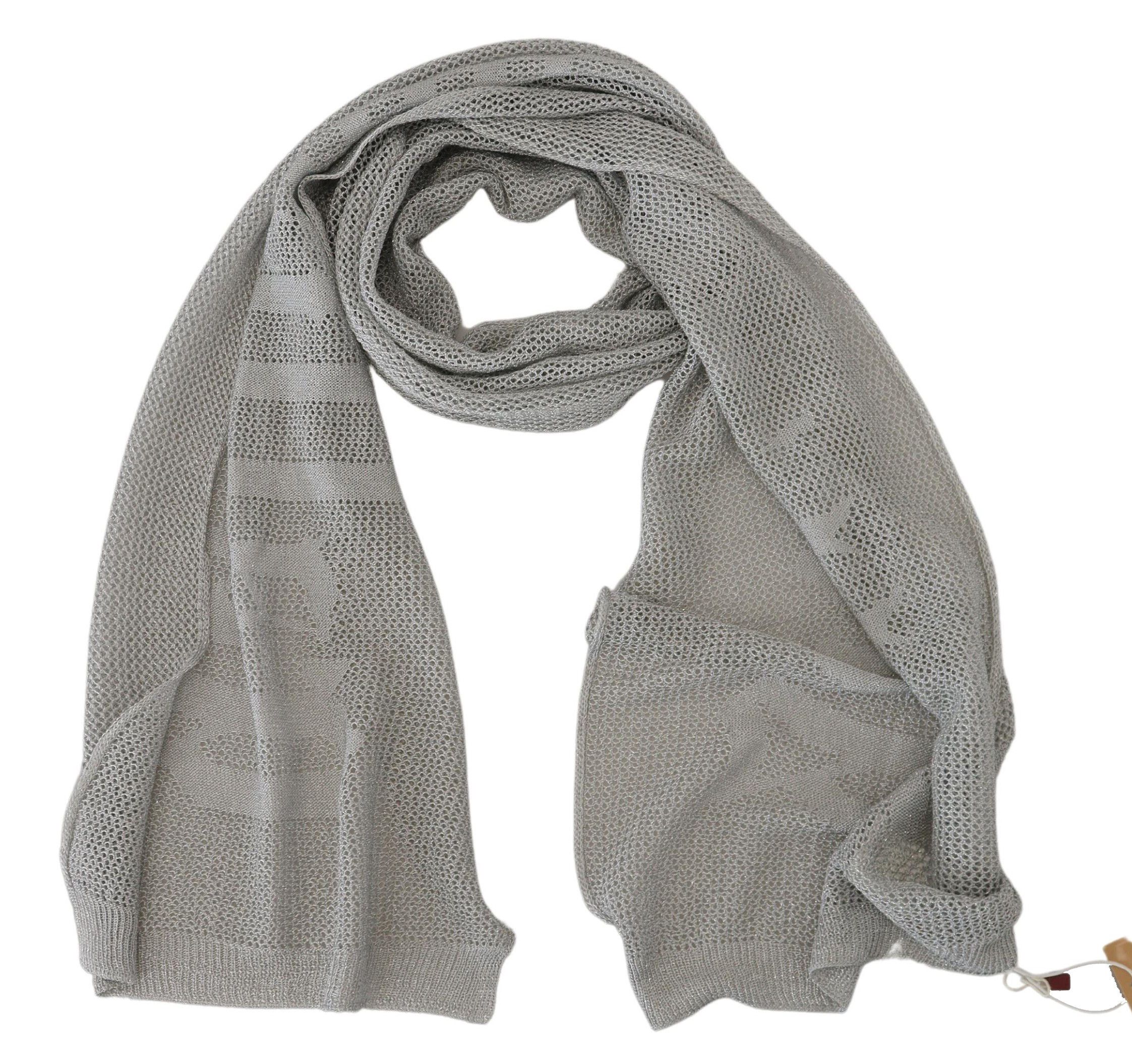 John Galliano Elegant Gray Knitted Designer Women's Scarf Size ONE SIZE - 4 Thumbnail