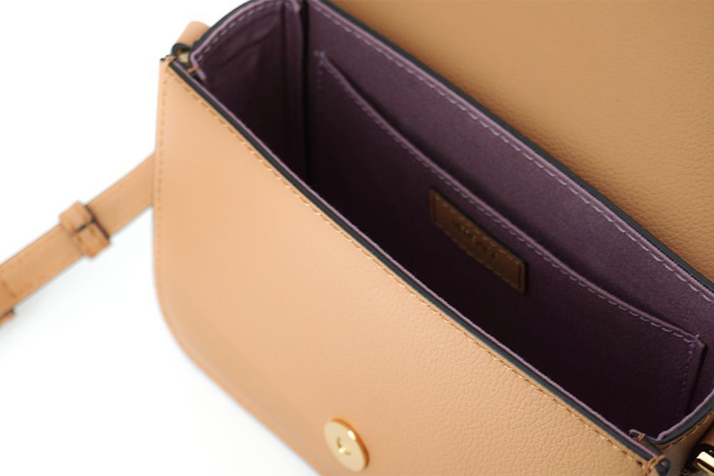 Versace Elegant Calf Leather Shoulder Bag in Women's Brown Size ONE SIZE - 5 Thumbnail