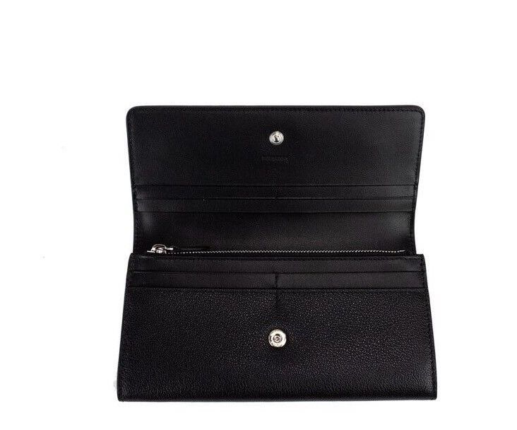 Burberry Porter Black Grained Leather Branded Logo Embossed Clutch Size ONE SIZE - 3 Thumbnail