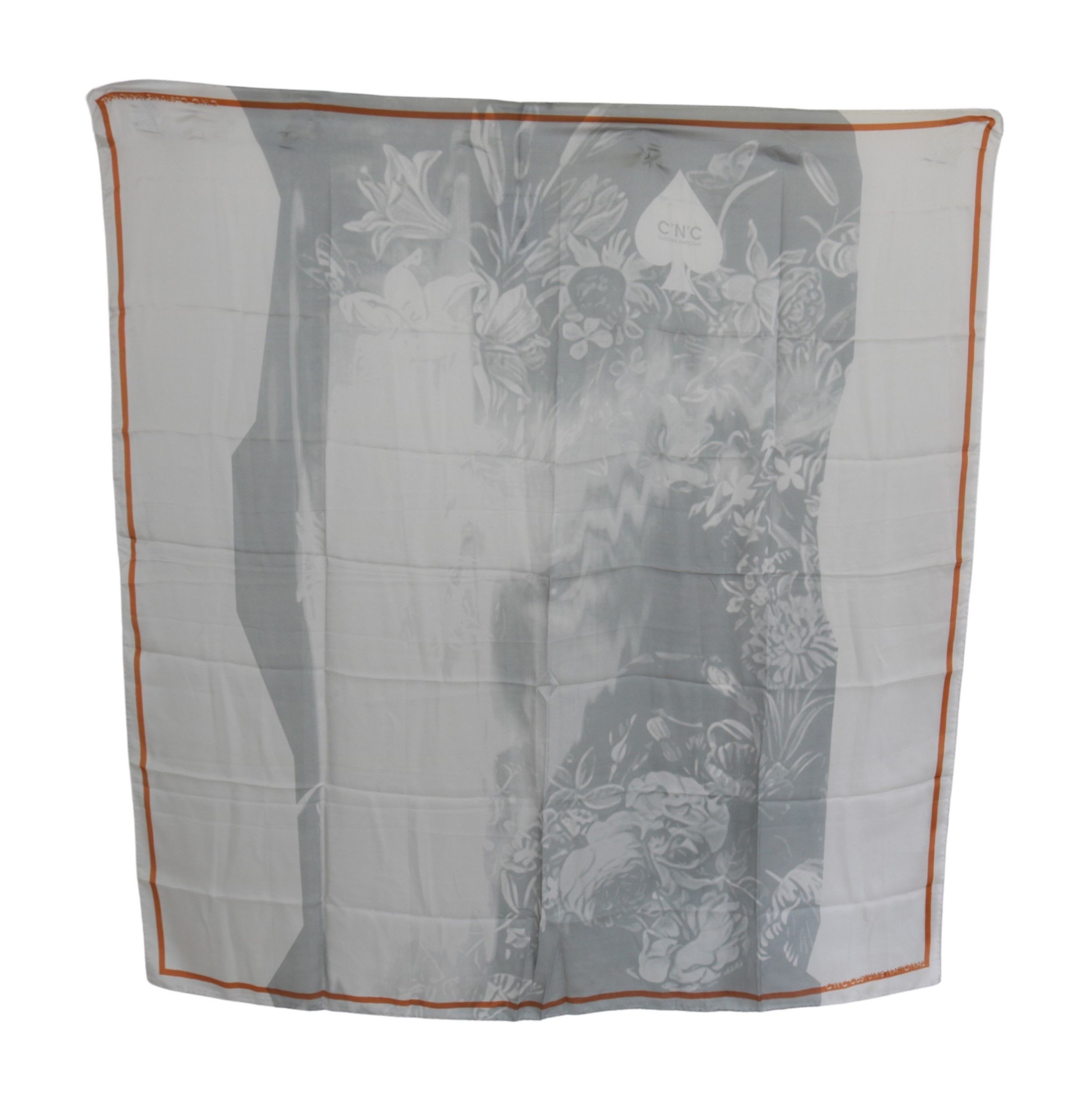 Costume National Elegant Silk Floral Women's Scarf Size ONE SIZE - 4 Thumbnail
