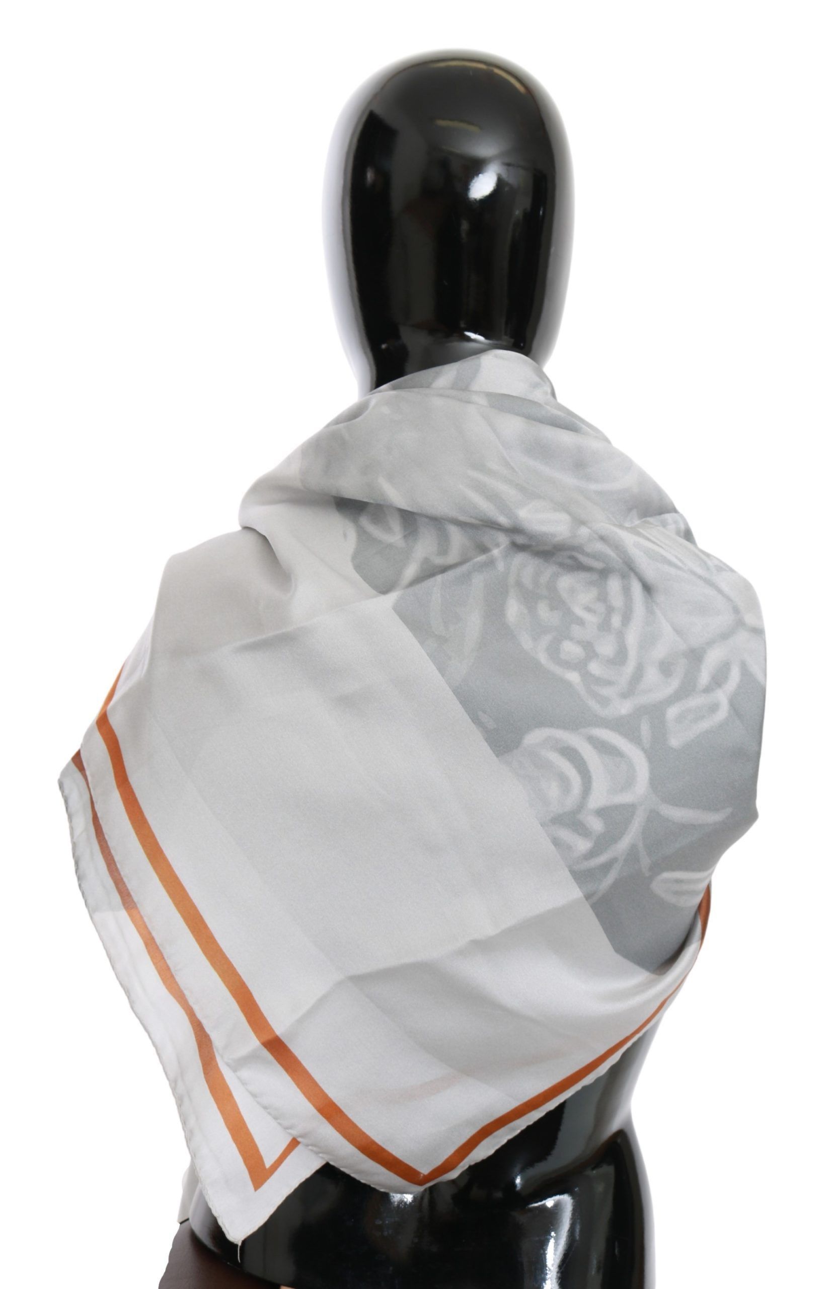 Costume National Elegant Silk Floral Women's Scarf Size ONE SIZE - 3 Thumbnail