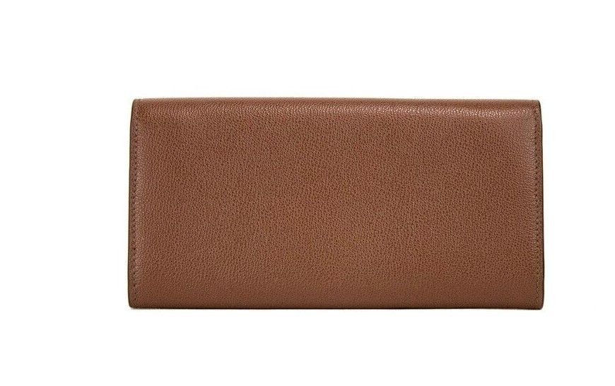 Burberry Porter Tan Grained Leather Embossed Continental Clutch Flap Size ONE SIZE - 2 Thumbnail