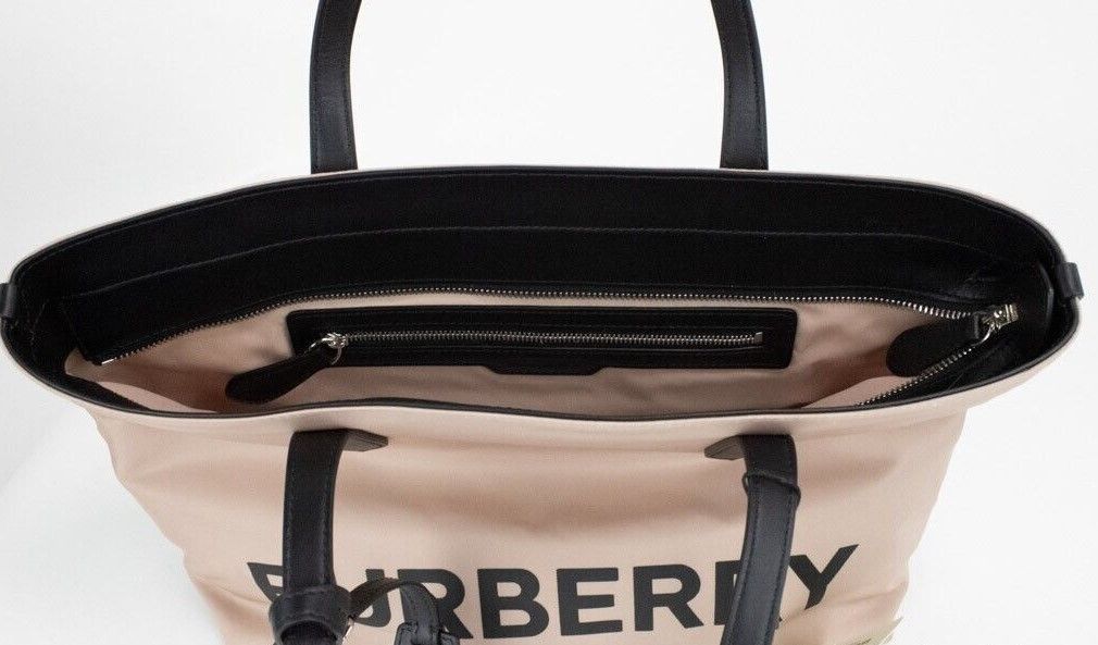 Burberry Small Rose Beige Logo Branded Econyl Nylon Tote Shoulder Size ONE SIZE - 3 Thumbnail