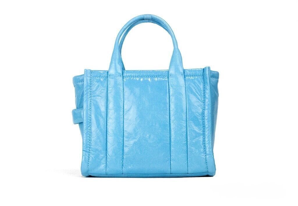 Marc Jacobs The Shiny Crinkle Mini Tote Air Blue Leather Crossbody Size ONE SIZE - 2 Thumbnail