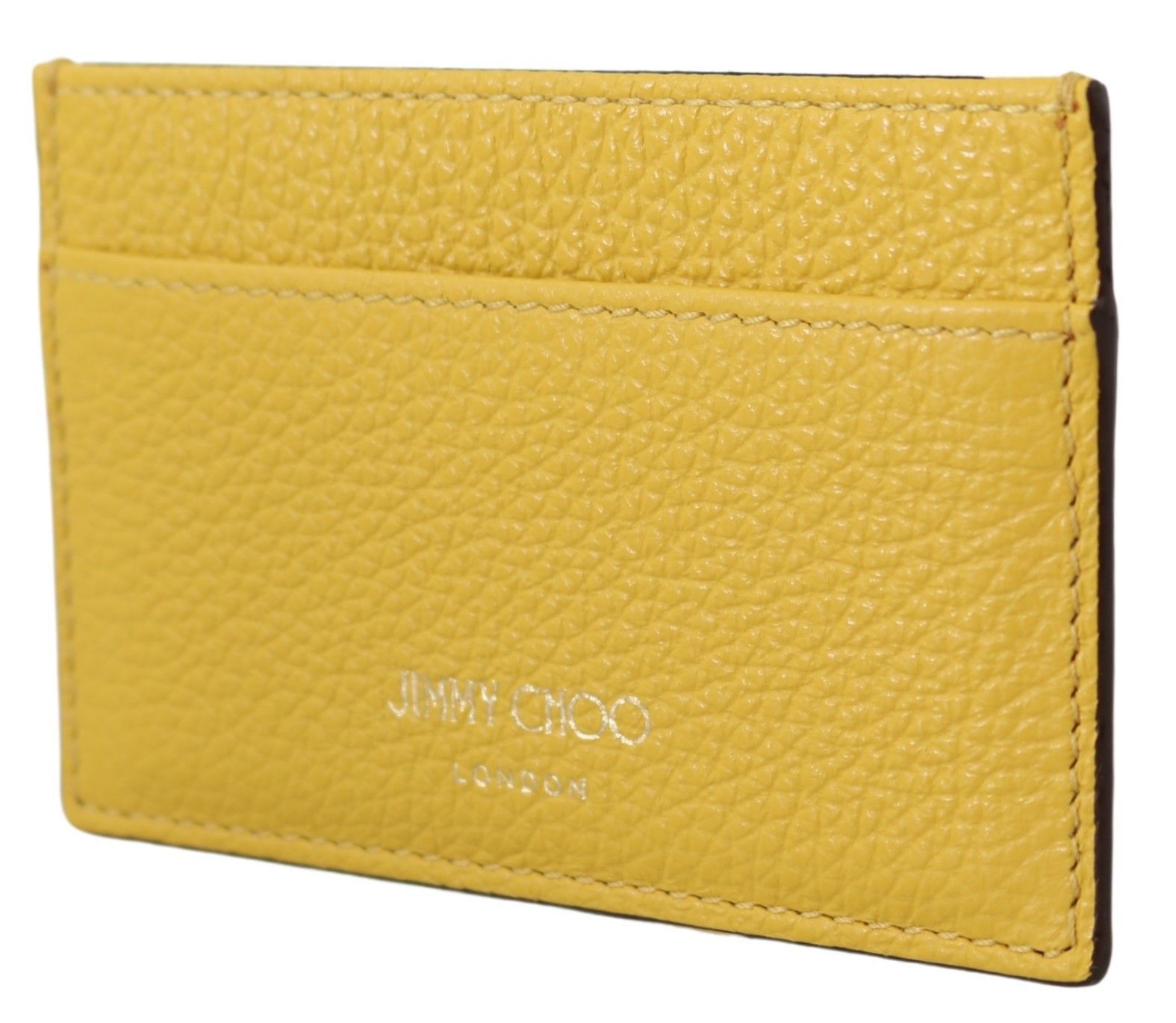 Jimmy Choo Sunshine Yellow Leather Card Women's Holder Size ONE SIZE - 2 Thumbnail