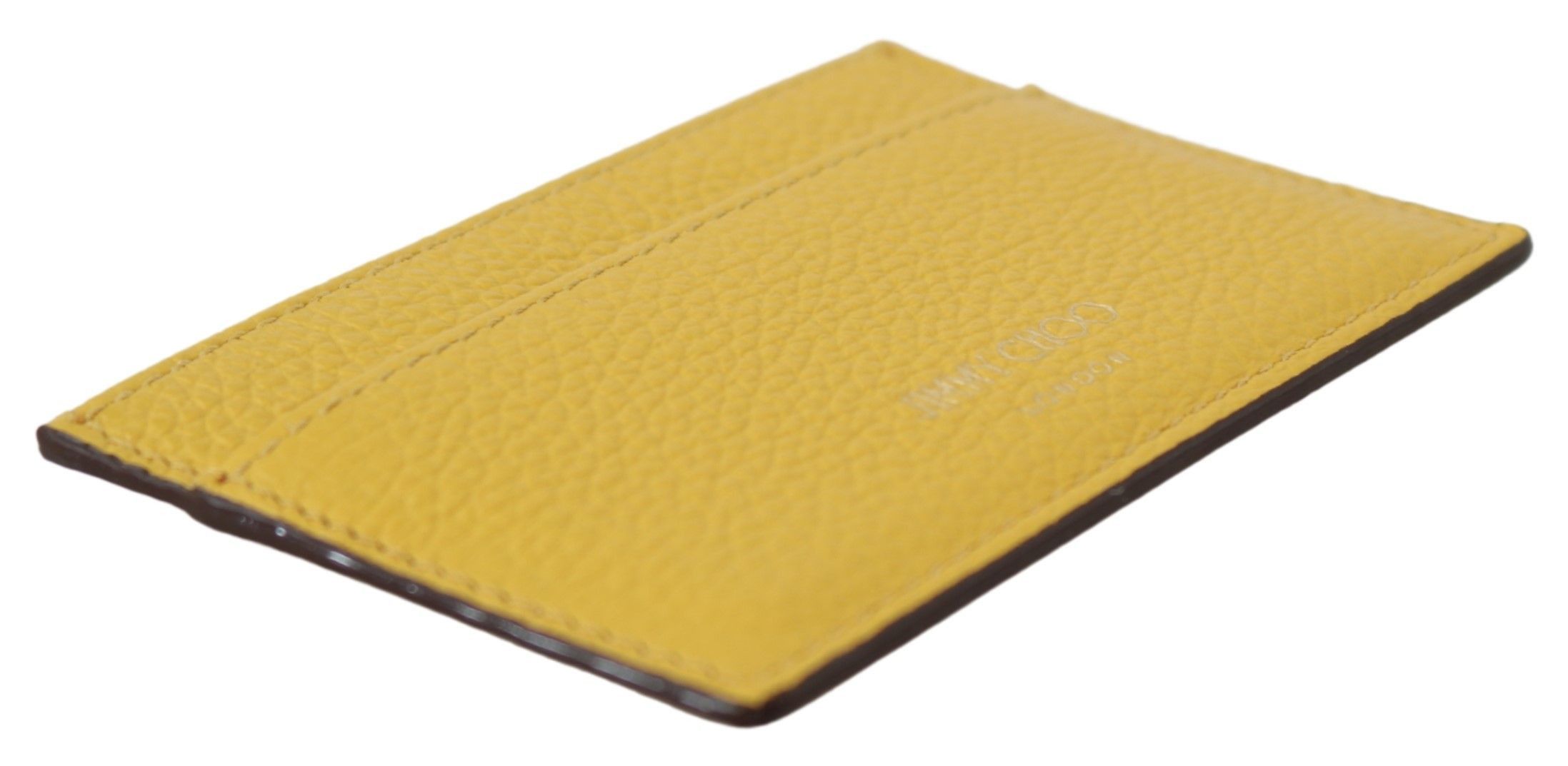 Jimmy Choo Sunshine Yellow Leather Card Women's Holder Size ONE SIZE - 3 Thumbnail