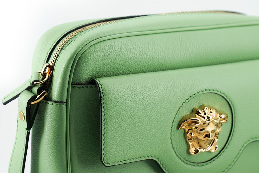 Versace Elegant Mint Green Leather Camera Case Women's Bag Size ONE SIZE - 3 Thumbnail