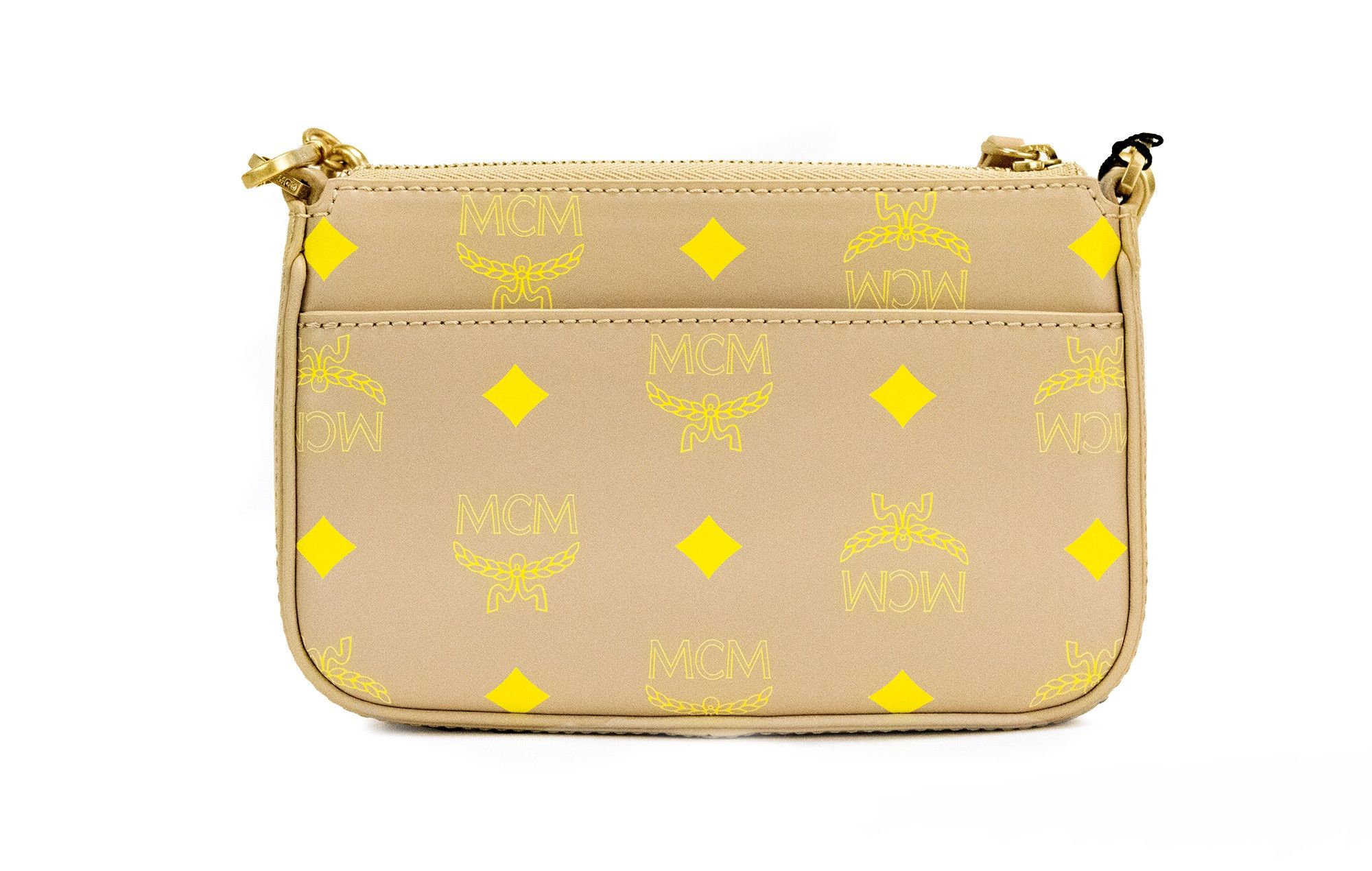 MCM Color Splash Logo Croissant Smooth Leather Mini Pouch Size ONE SIZE - 3 Thumbnail