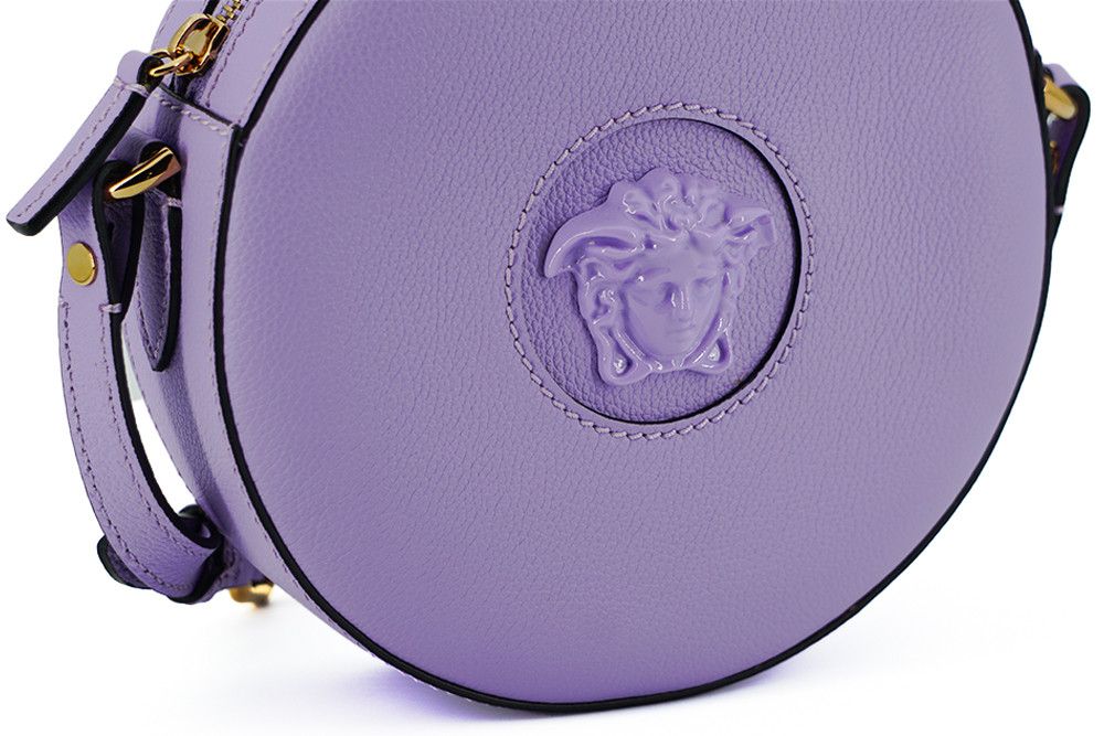 Versace Elegant Purple Round Shoulder Women's Bag Size ONE SIZE - 4 Thumbnail