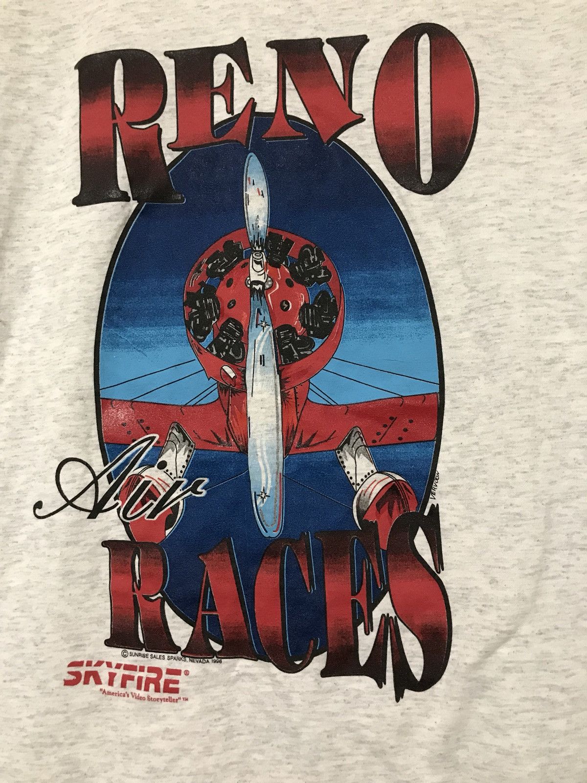 Vintage Vintage 1996 Reno Air Races T-shirt Size US XL / EU 56 / 4 - 2 Thumbnail