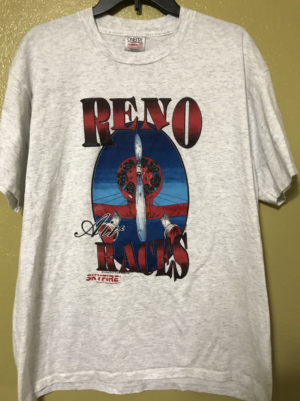 Vintage Vintage 1996 Reno Air Races T-shirt Size US XL / EU 56 / 4 - 1 Thumbnail