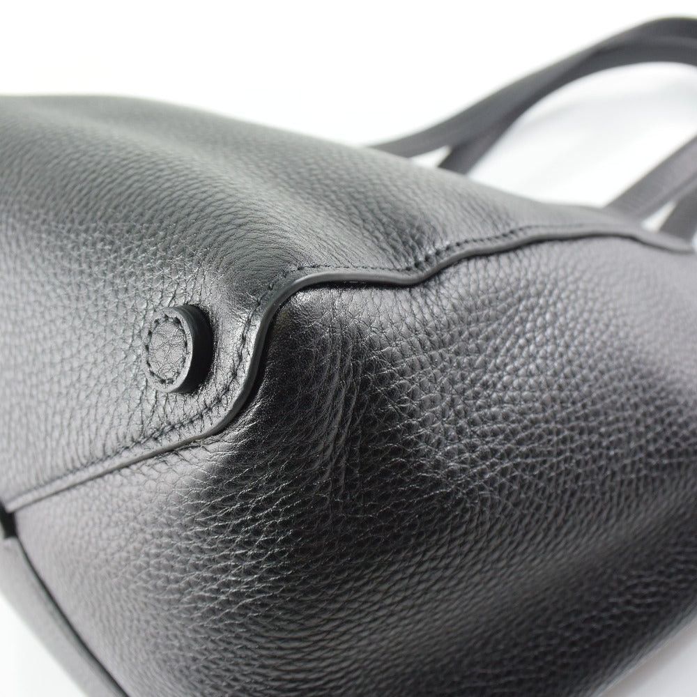 Prada Black Leather Handbag (Pre-Owned) Size ONE SIZE - 6 Thumbnail