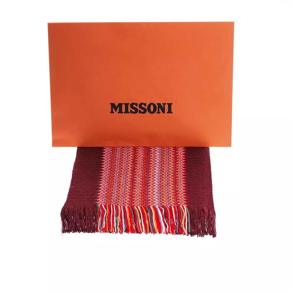 Missoni Multicolor Wool Men Men's Scarf Size ONE SIZE - 4 Thumbnail