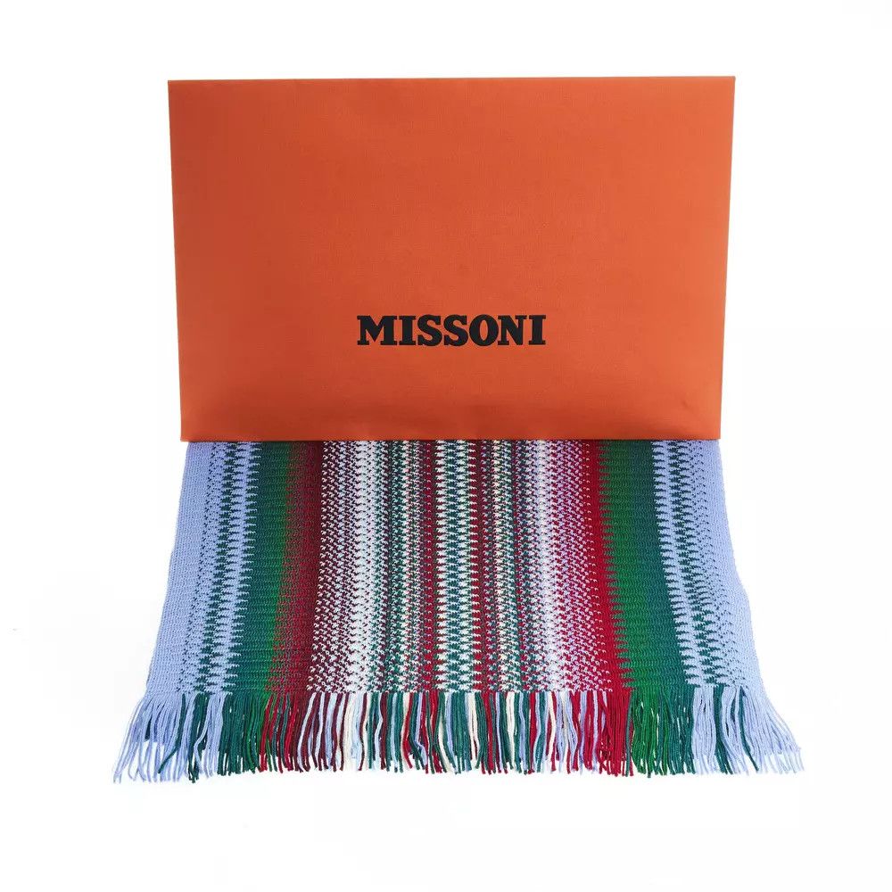 Missoni Multicolor Wool Men Men's Scarf Size ONE SIZE - 4 Thumbnail