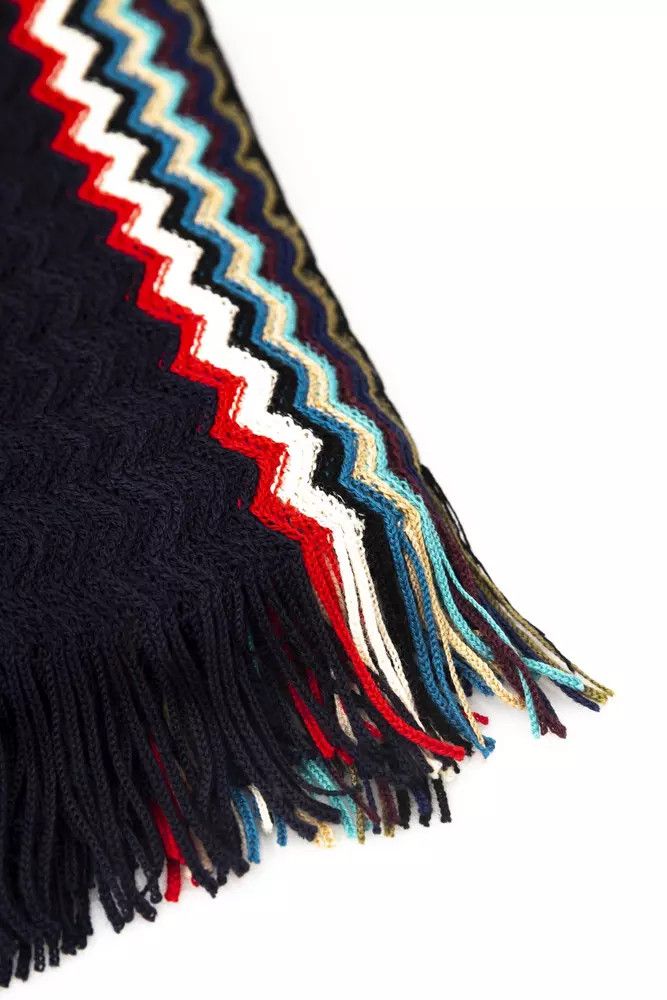 Missoni Black Wool Men Men's Scarf Size ONE SIZE - 2 Thumbnail
