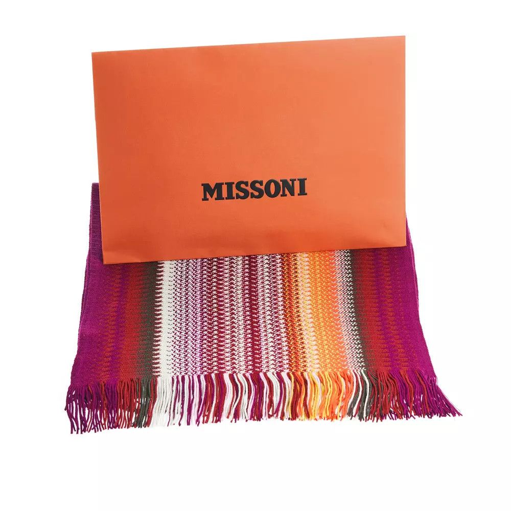 Missoni Multicolor Wool Men Men's Scarf Size ONE SIZE - 4 Thumbnail