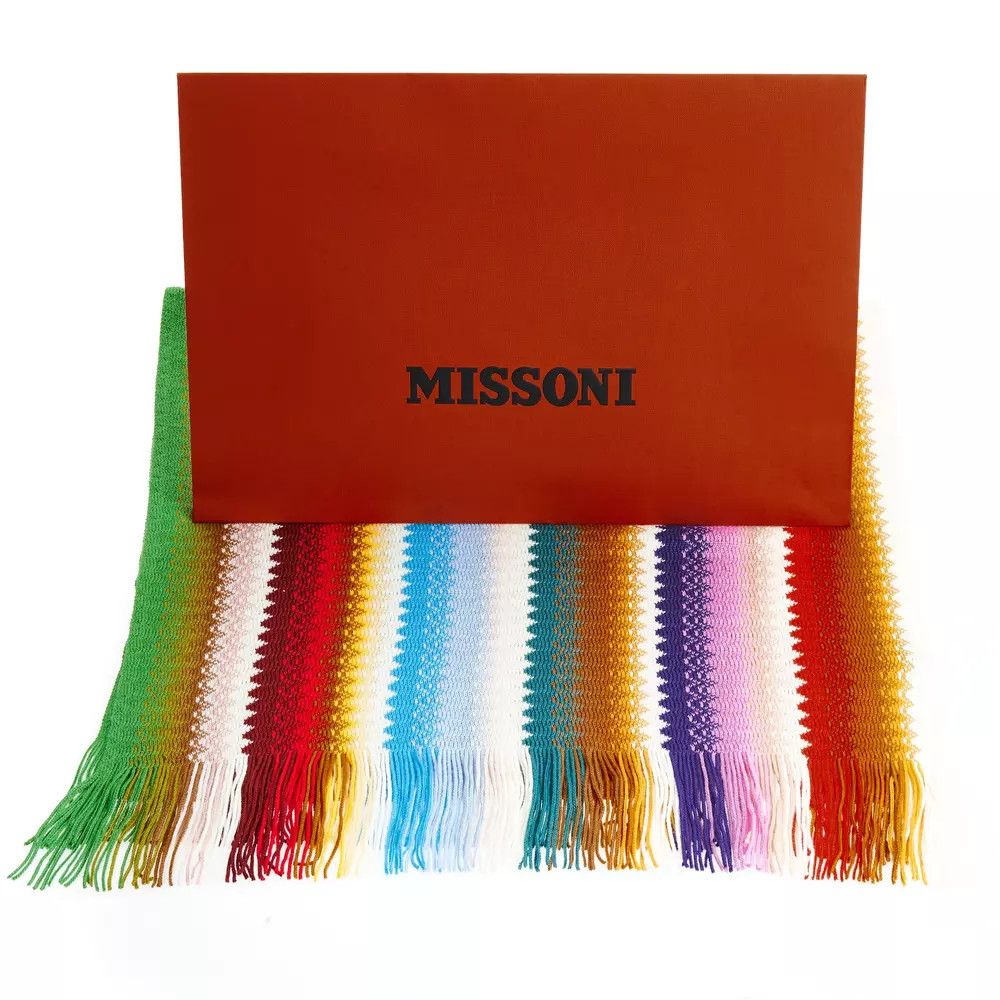 Missoni Multicolor Wool Women Women's Scarf Size ONE SIZE - 4 Thumbnail