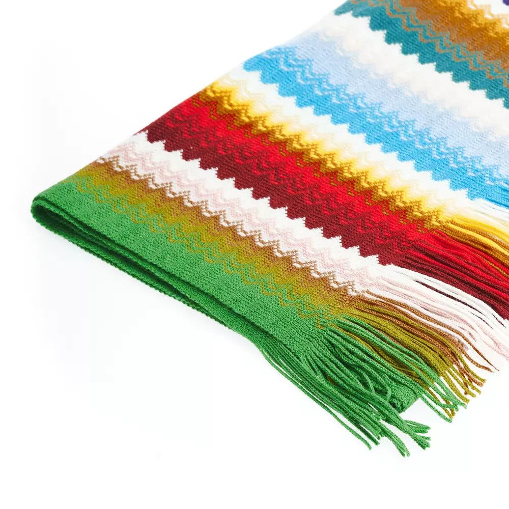Missoni Multicolor Wool Women Women's Scarf Size ONE SIZE - 3 Thumbnail