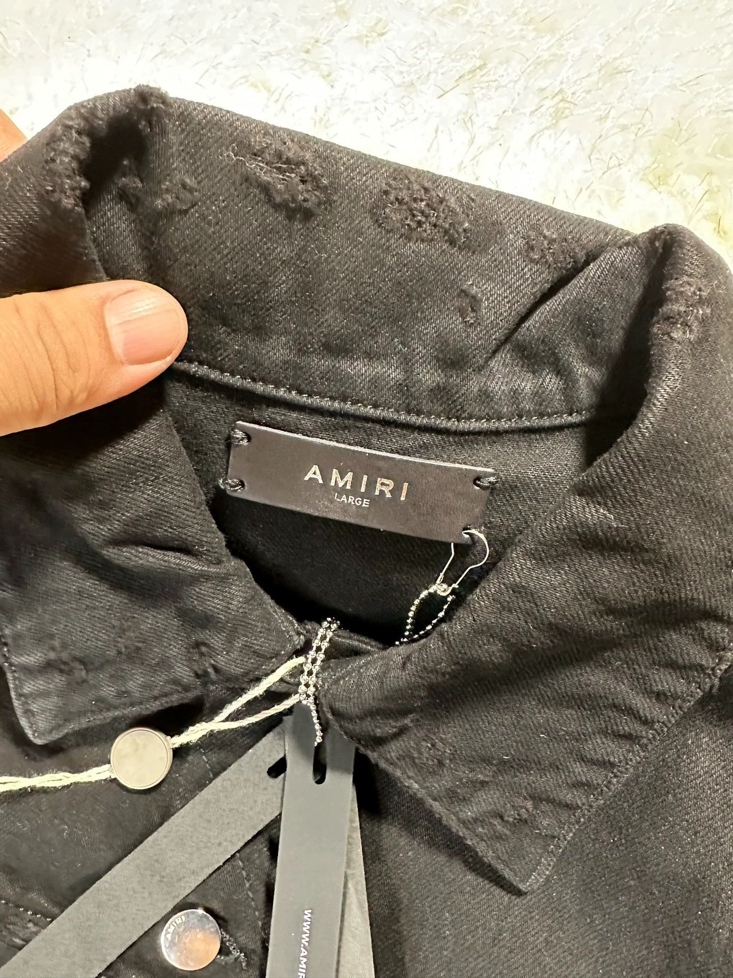 Amiri Amiri CRYSTAL PAINTER TRUCKER coat - -DMC Size US L / EU 52-54 / 3 - 4 Thumbnail