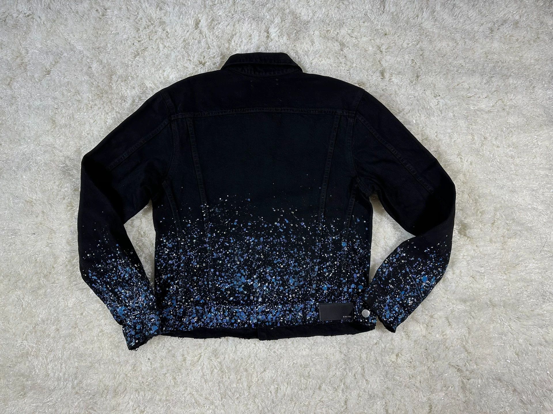 Amiri Amiri CRYSTAL PAINTER TRUCKER coat - -DMC Size US L / EU 52-54 / 3 - 2 Thumbnail