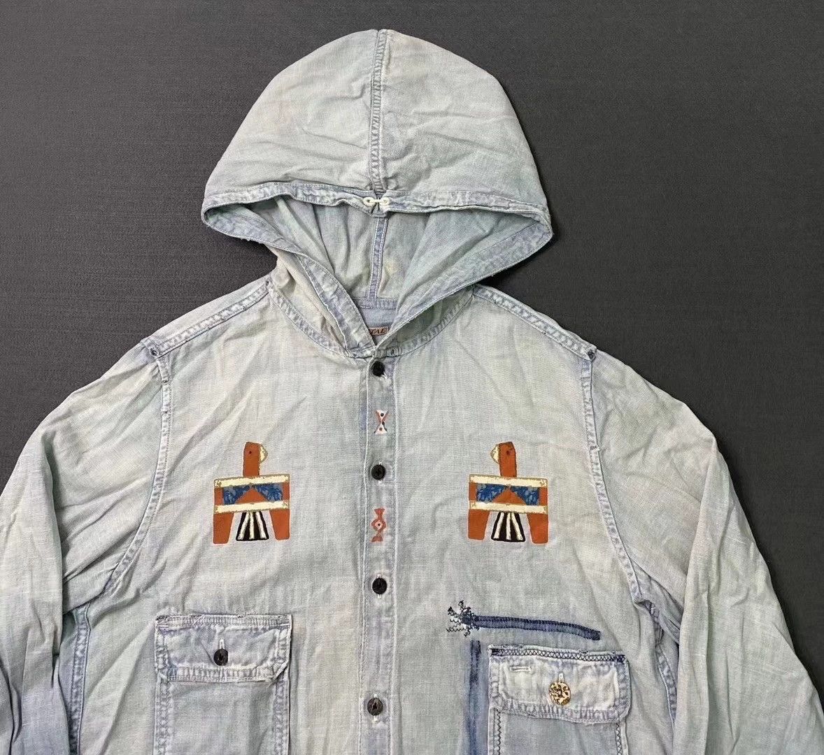 Kapital Kapital Vintage Wash To Do Old Embroidered Shirt Jacket -DMC Size US S / EU 44-46 / 1 - 3 Thumbnail