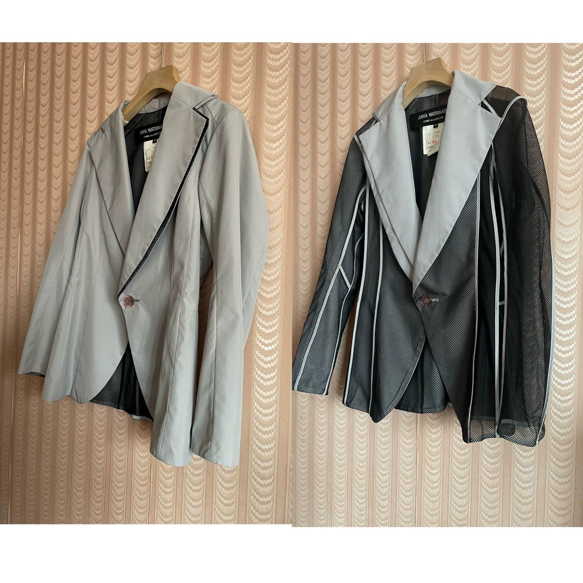 Comme des Garcons Comme Des Garcons Grey mesh double-sided deconstructive -DMC Size US M / EU 48-50 / 2 - 2 Thumbnail