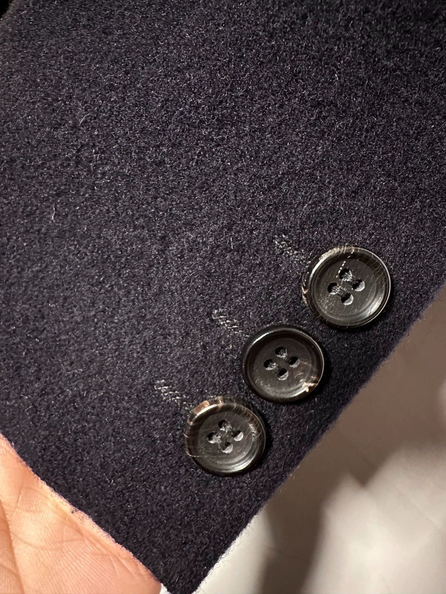 Comme des Garcons Comme Des Garcons Navy blue pure wool coat -DMC Size US XS / EU 42 / 0 - 3 Thumbnail