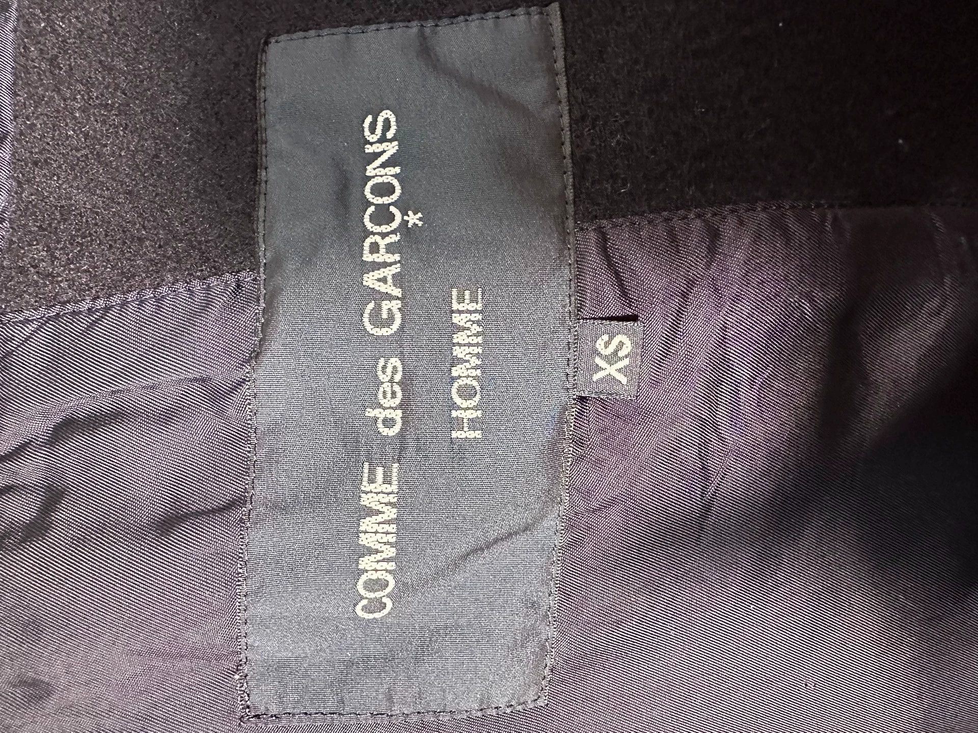 Comme des Garcons Comme Des Garcons Navy blue pure wool coat -DMC Size US XS / EU 42 / 0 - 4 Thumbnail