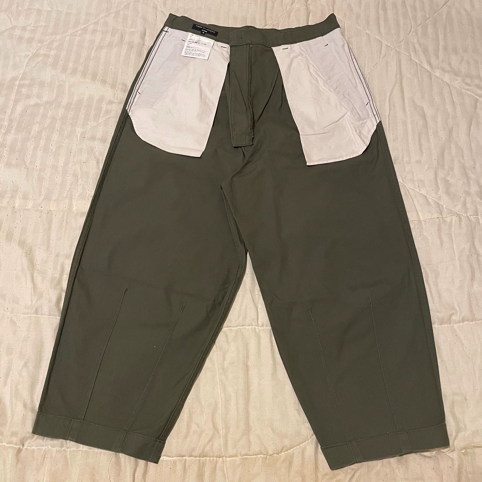 Comme des Garcons Comme Des Garcons Military green casual cropped pants -DMC Size US 30 / EU 46 - 4 Thumbnail