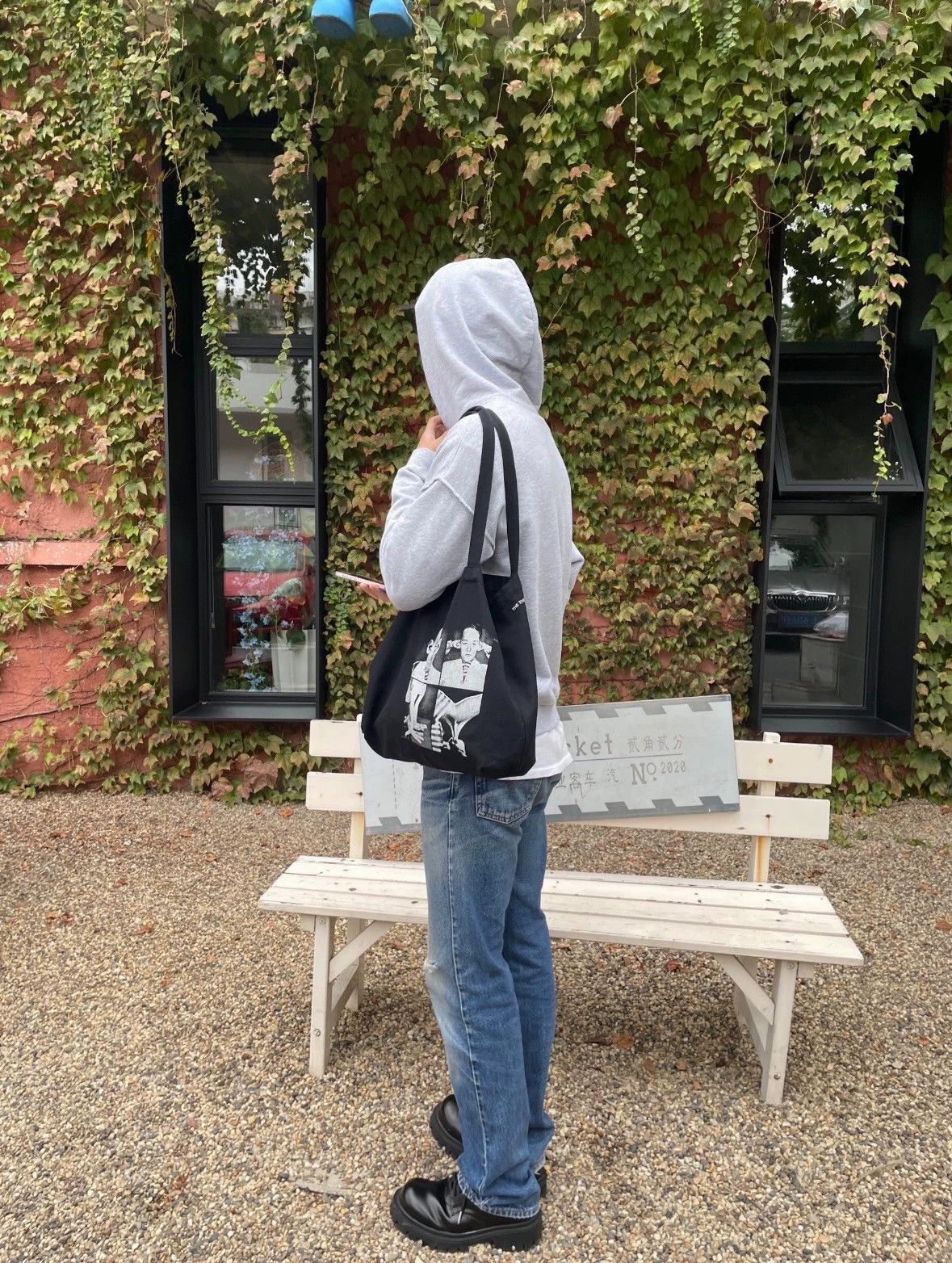 Enfants Riches Deprimes Enfants Riches Deprimes boy slogan washed canvas tote bag -DMC Size ONE SIZE - 9 Thumbnail
