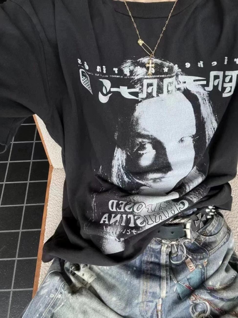 Enfants Riches Deprimes Enfants Riches Deprimes ERD 24ss Exposed Christina shirt -DMC Size US L / EU 52-54 / 3 - 4 Thumbnail