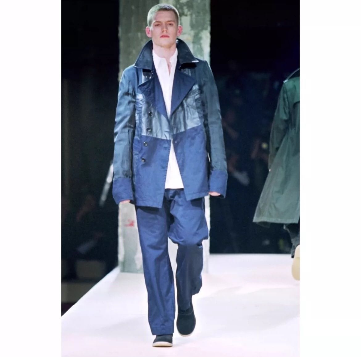 Yohji Yamamoto Yohji Yamamoto | 2003Aw Show Leather Double-Sided Coat -DMC Size US XXL / EU 58 / 5 - 8 Thumbnail