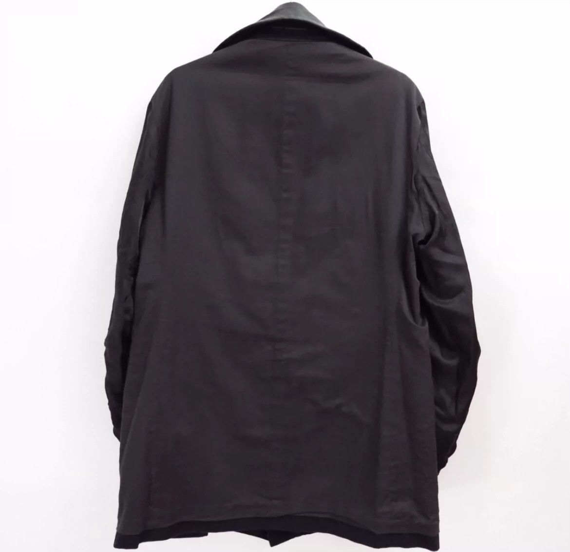 Yohji Yamamoto Yohji Yamamoto | 2003Aw Show Leather Double-Sided Coat -DMC Size US XXL / EU 58 / 5 - 3 Thumbnail