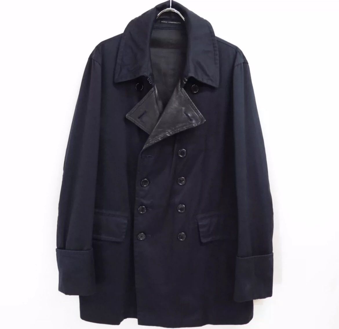 Yohji Yamamoto Yohji Yamamoto | 2003Aw Show Leather Double-Sided Coat -DMC Size US XXL / EU 58 / 5 - 5 Thumbnail