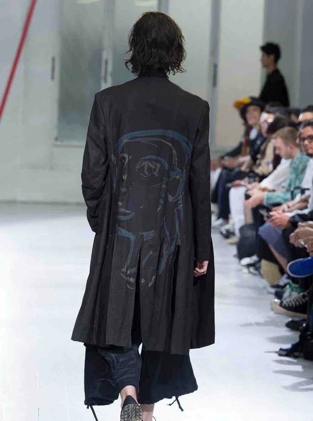 Yohji Yamamoto Yohji Yamamoto Pour Homme 20Ss Look4 Zipper Coat Coat -DMC Size US M / EU 48-50 / 2 - 9 Thumbnail