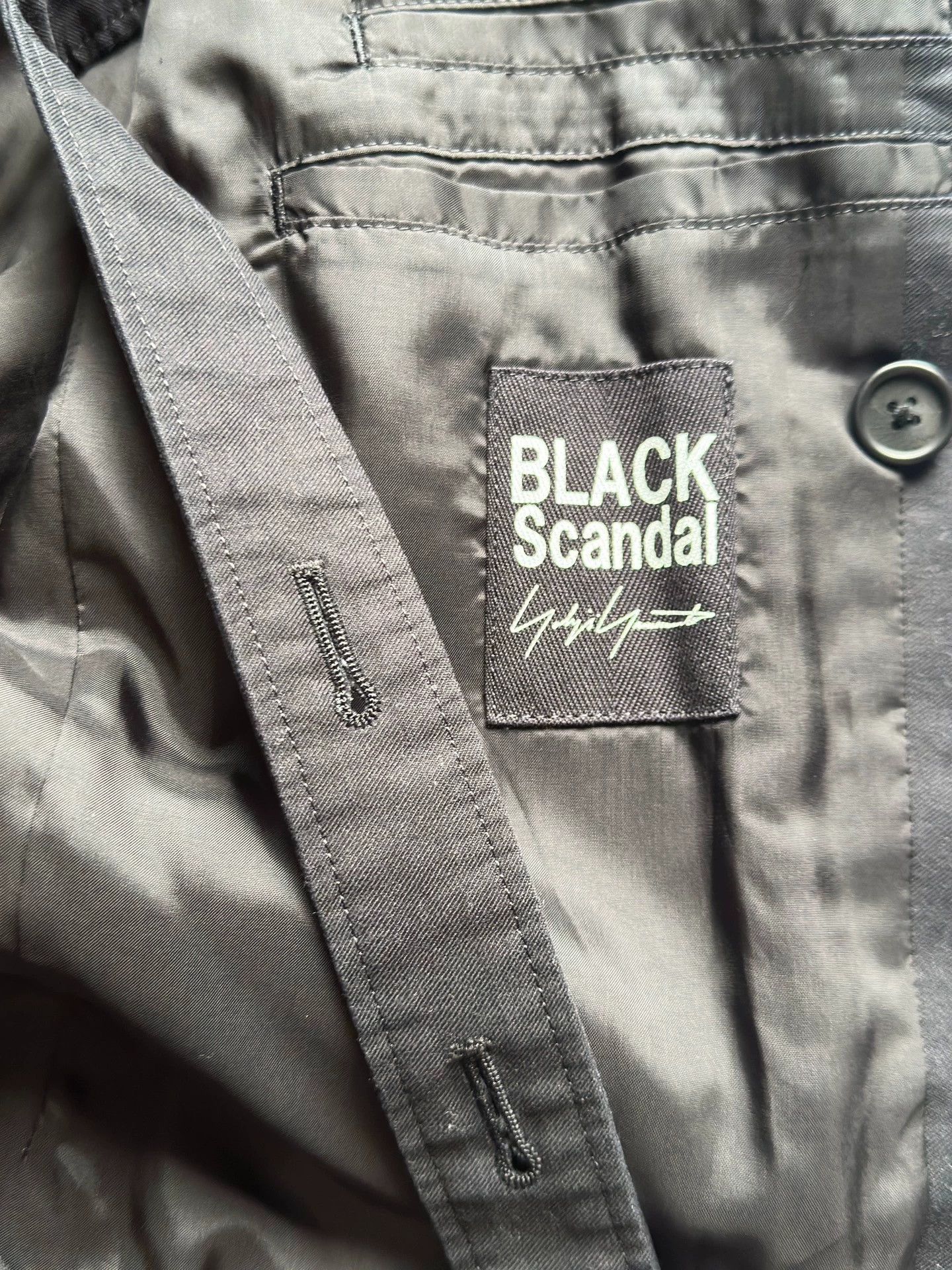 Yohji Yamamoto Yohji Yamamoto Black Embroidery Dr.Jkt Embroidery Coat -DMC Size US M / EU 48-50 / 2 - 5 Thumbnail
