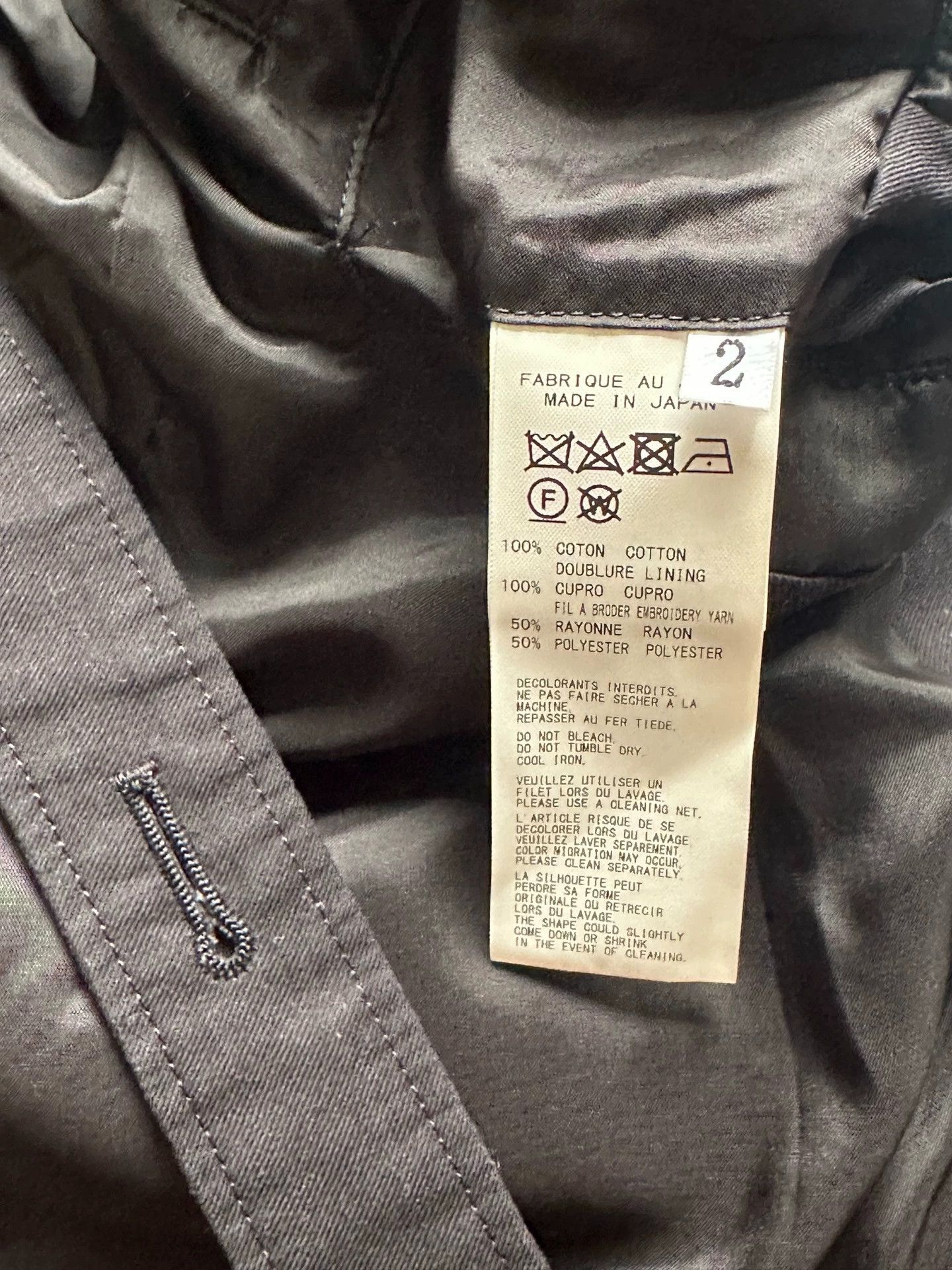 Yohji Yamamoto Yohji Yamamoto Black Embroidery Dr.Jkt Embroidery Coat -DMC Size US M / EU 48-50 / 2 - 4 Thumbnail