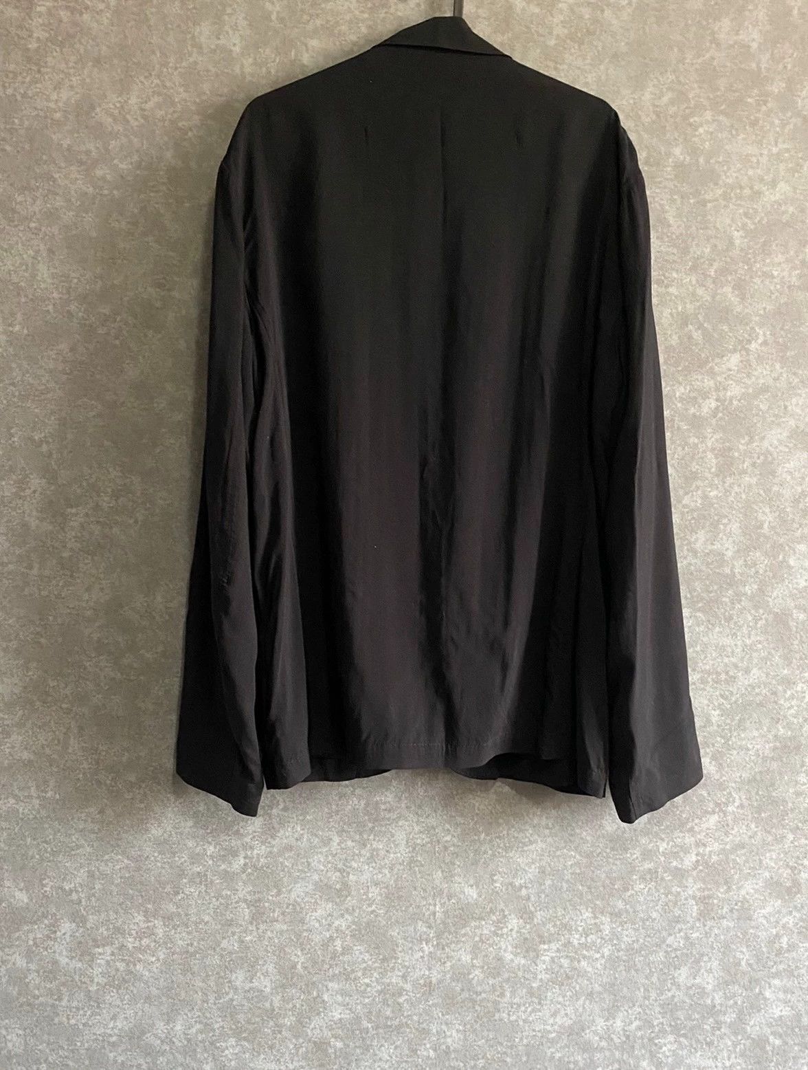 Yohji Yamamoto Yohji Yamamoto Pour 18Ss Look31 Double Coat In Black Silk -DMC Size US M / EU 48-50 / 2 - 2 Thumbnail