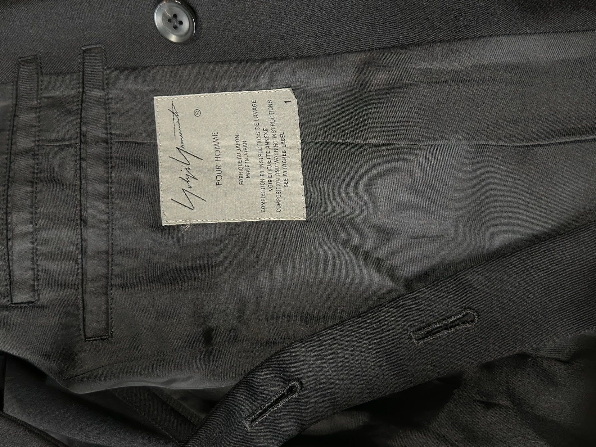 Yohji Yamamoto Yohji Yamamoto Pour Homme 2020Ss Wool Embroidered Coat -DMC Size US S / EU 44-46 / 1 - 4 Thumbnail