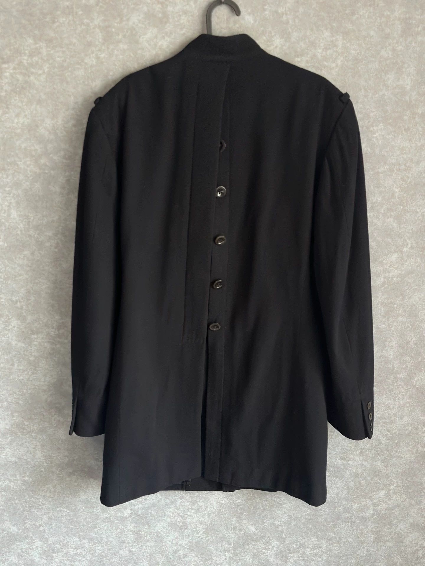 Yohji Yamamoto Yohji Yamamoto Pour 07Aw Black Stand Collar Wool Coat -DMC Size US M / EU 48-50 / 2 - 5 Thumbnail