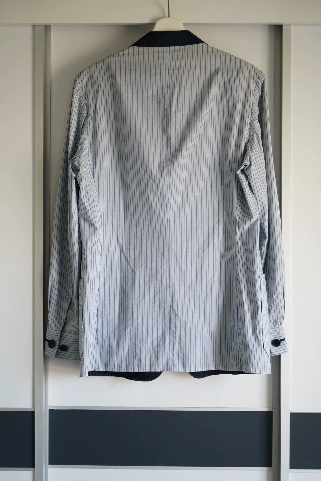 Yohji Yamamoto Yohji Yamamoto 10Ss Suit With Silk Collar And Stripes -DMC Size US M / EU 48-50 / 2 - 2 Thumbnail