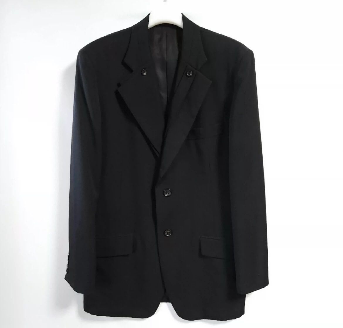 Yohji Yamamoto Yohji Yamamoto | 2007Aw Show Double Collar Wool Coat -DMC Size US M / EU 48-50 / 2 - 2 Thumbnail