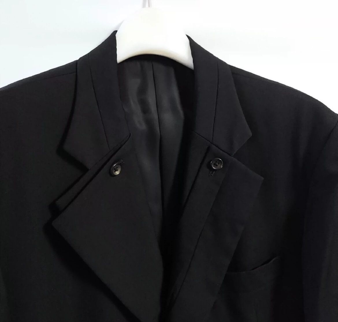 Yohji Yamamoto Yohji Yamamoto | 2007Aw Show Double Collar Wool Coat -DMC Size US M / EU 48-50 / 2 - 6 Thumbnail