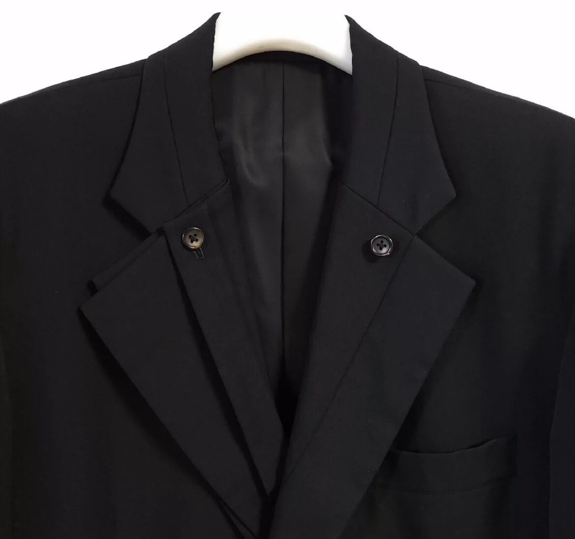 Yohji Yamamoto Yohji Yamamoto | 2007Aw Show Double Collar Wool Coat -DMC Size US M / EU 48-50 / 2 - 7 Thumbnail