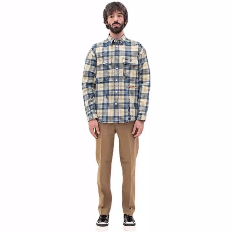 Visvim VISVIM 21aw LUMBER CHECK L/S CRASH SHIRT Size US M / EU 48-50 / 2 - 8 Thumbnail